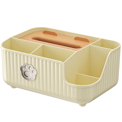 Hộp Đựng Khăn Giấy 6 Ngăn Đa Năng, Kệ Đựng Mỹ Phẩm Vật Dụng Trang Điểm Chị Em A2061