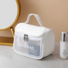 Túi Đựng Mỹ Phẩm Đồ Trang Điểm WASHBAG Túi Đựng Đồ Cá Nhân Du Lịch Chống Thấm Nước Có Nắp Đậy A3142 - Có Nắp