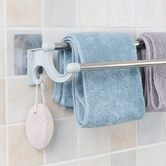 Giá Đôi Treo Khăn Inox Dán Tường Nhà Tắm Không Cần Khoan Vít A3243