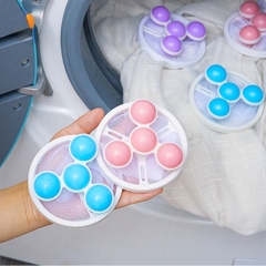 Phao Lọc Cặn Máy Giặt 4 Phao Tròn Túi Lọc Lốc Xoáy A0541