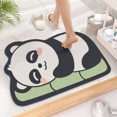 Thảm Lau Chân SiLicon Hình Thú Siêu Thấm Hút, Thảm Chùi Chân chống Trượt Siêu bền A3662