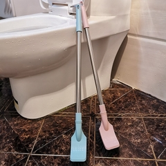 Cọ Toilet Cán Kim Loại Đầu Vuông Vệ Sinh Bồn Cầu 55CM Chắc Chắn A0222