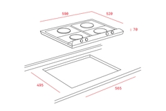 Bếp gas Teka EW 60 4G giá rẻ chính hãng