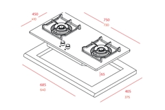 Bếp gas Teka GK LUX 73.1 2G AI AL 2TR chính hãng giá tốt