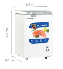 Tủ đông Hòa Phát 1 cánh 107 lít HPF AD6107.T1 giá rẻ
