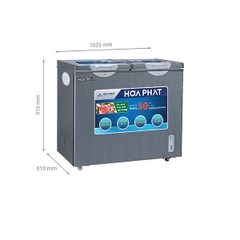 Tủ bảo quản Hòa Phát 205 lít HCF-506S2Đ2(SH) 2 ngăn đông, mát giá rẻ