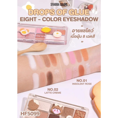 Phấn Mắt Sivanna Colors 8 ô Drops Of Glue Eight