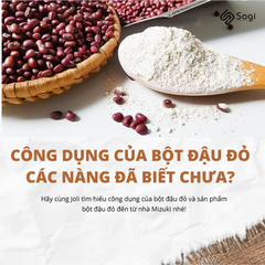 Bột Đậu Đỏ Mizuki Nguyên Chất, Ủ Trắng Sáng Da 100g