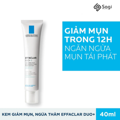 Set trị mụn La Roche Posay Effaclar Duo+ 40ml Và Gel Rửa Mặt 50ml