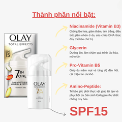 Kem dưỡng Olay Total Effects 7 in 1 Day SPF 15 37ml - Bản UK