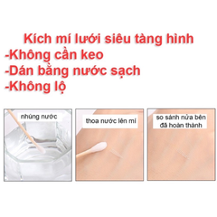 Kích mí, dán mí lưới ren sẵn keo không lộ, siêu tàng hình (tặng kèm que và nhíp)