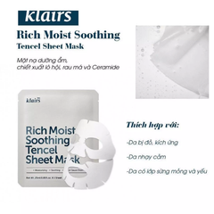 Mặt nạ giấy Klairs rich moist TRẮNG