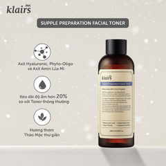 Nước hoa hồng Klairs Supple Presparation Facial Toner 180ml