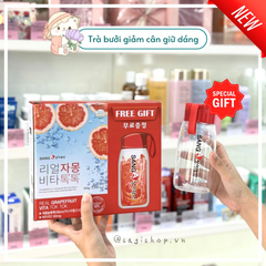 Nước Ép Bưởi Hỗ Trợ Giảm Cân, Đẹp Da Sanga Real Grapefruit Vita Tok Tok 30 gói (Tặng bình)