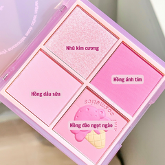 Phấn Má Hồng XIXI Sunset 4 ô Nhũ Sáng Highlight #04