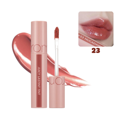 Son Kem Bóng Romand Juicy Lasting Tint #23 Nucadamia (Màu Đỏ Nâu Nude)