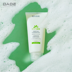 Sữa Rửa Mặt Babe Stop AKN Purifying Cleansing Gel Cho Da Dầu Mụn 200ml