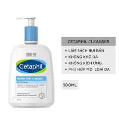 Sữa Rửa Mặt Cetaphil Gentle Skin Cleanser Cho Da Nhạy Cảm 500ml