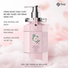 Sữa tắm dưỡng trắng da hoa trà Weilaiya 450ml