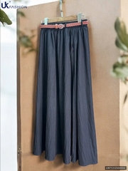 Chân váy đũi nhún cạp kèm đai UKFCV2504002