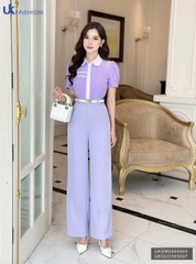 Áo Sơ Mi Cổ Sen Diễu Ngang Ngực UK Fashion Công Sở Nữ Thanh Lịch Vải Mềm Mịn UKSM2405003