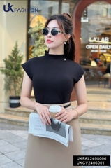 Áo Len Cao Cổ Vai Chờm UK Fashion Công Sở Nữ Thanh Lịch, Sang Trọng Vải Mềm Mịn UKFAL2408006