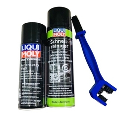 Combo Liqui Moly Vệ sinh sên ( Mẫu mới ) và dưỡng sên 400ml cao cấp kèm Chà Sên