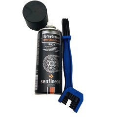Combo Xịt Dưỡng Sên Mỡ Bò Trắng Senfineco White Lithium Grease 9977 450ml & Bàn chải sên