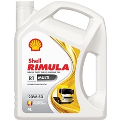 NHỚT SHELL RIMULA R1 MULTI 20W-50 4LÍT