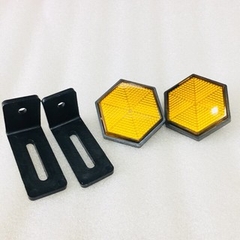 BỘ MẮT MÈO PHẢN QUANG TRƯỚC/SAU GẮN MỌI LOẠI XE-LỤC GIÁC VÀNG