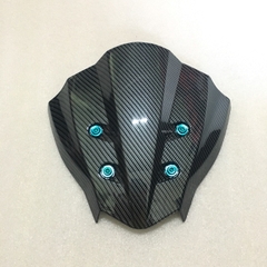 Mão chắn gió CACBON lắp chuẩn WINNER X đời đầu mẫu V5 kèm 4 ốc Gr5 lục bảo