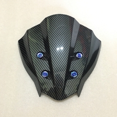 Mão chắn gió CACBON lắp chuẩn WINNER X đời đầu mẫu V5 kèm 4 ốc Gr5 xanh tím