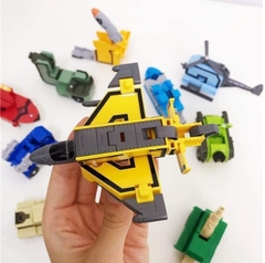 Đồ chơi lắp ghép chữ cái và số biến hình siêu nhân