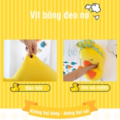 Thú bông vịt đeo nơ