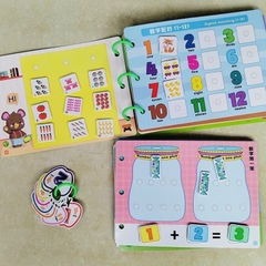 Học liệu bóc dán montessori chủ đề toán học