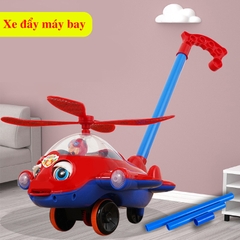 Bộ đồ chơi xe đẩy cho bé hình máy bay có chuông