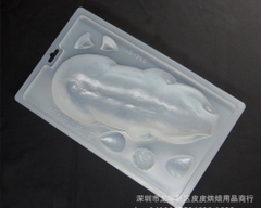 000204K18_Khuôn Heo quay làm bánh rau câu 4D khuôn dùng nhấn xôi