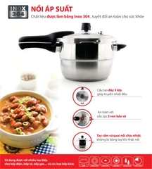 Nồi áp suất Inox 304 Elmich 20cm 4.0L EL3369
