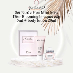 Sét Nước Hoa Mini Miss Dior Blooming bouquet edp 5ml + body lotion 20ml