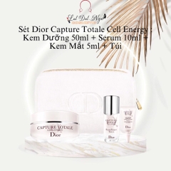 Sét Dior Capture Totale Cell Energy : Kem Dưỡng 50ml + Serum 10ml + Kem Mắt 5ml + Túi ( 10/2024 )