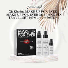 Xịt Khoáng MAKE UP FOR EVER - MAKE UP FOR EVER MIST AND FIX TRAVEL SET 100ML * 2 + 30ML * 1