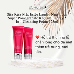 Sữa Rửa Mặt Estee Lauder Nutritious Super Pomegranate Radiant Energy 2 In 1 Cleansing Foam 125ml ( Lựu )