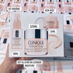 Set Clinique Travel Exclusive - ( kem dưỡng 125ml + kem mắt 15ml + xịt khoáng 30ml )