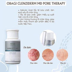 Toner BHA Obagi Clenziderm MD Pore Therapy 2% 148ml, Giảm Mụn Nhờn