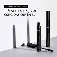 Mascara Missha 4D Làm Dày Mi Không Lem 7g