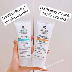 Kem chống nắng Kiehls Ultra Light Daily UV Defense - Aqua Gel dành cho Da dầu ( Màu Xanh )