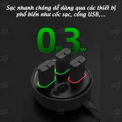 Pin sạc cho tay cầm Xbox One S, Xbox Series X bộ 4 viên pin 1200mAh kèm dock sạc