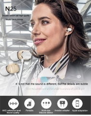 Tai nghe in-ear Hi-Res AKG N25 - Hàng Chính hãng PGI