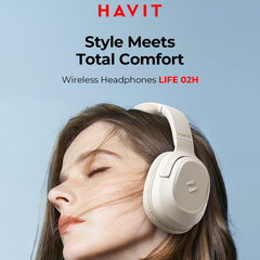 Tai Nghe Headphone Bluetooth HAVIT H612BT, Âm thanh Stereo, Nghe Đến 50 giờ, App Havit Life - Hàng Chính Hãng