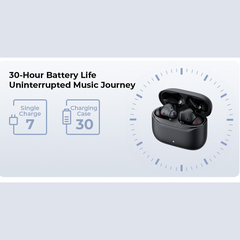 Tai Nghe TWS HAVIT SPACE NC01T, BT 6.0, Hybrid ENC + ANC -45dB, App Havit Life, Nghe Nhạc Đến 30H - Hàng Chính Hãng
